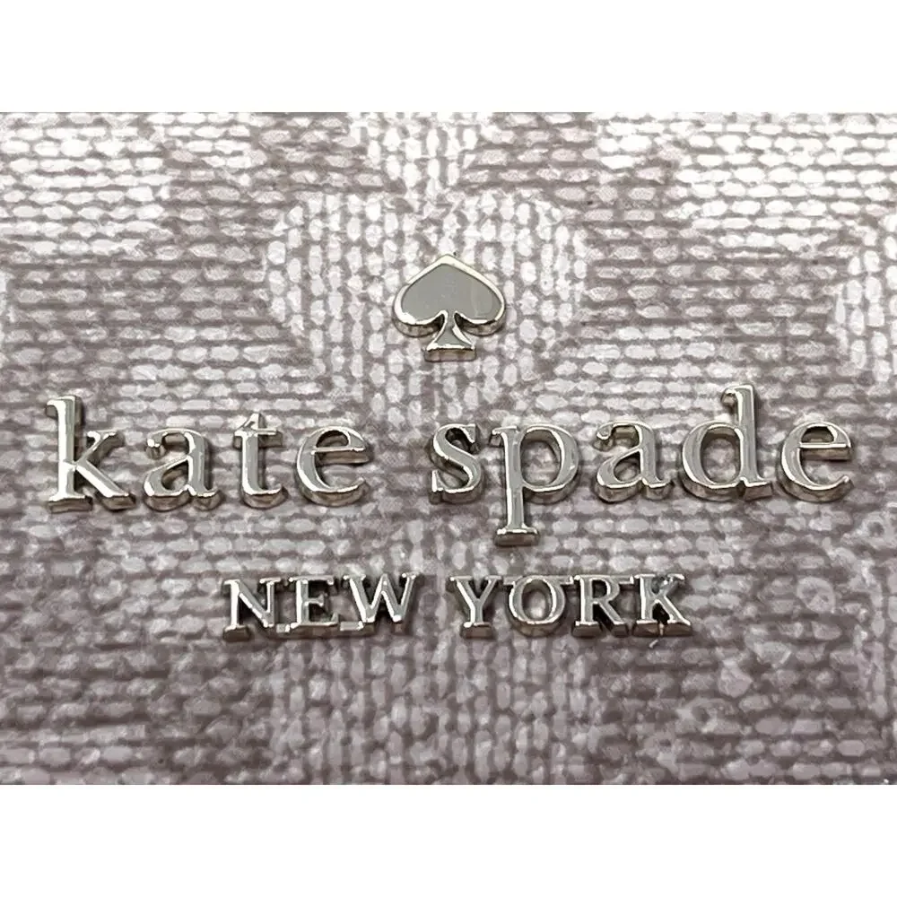 Kate Spade New York Spade Flower Card Holder Wallet NWT Neutral